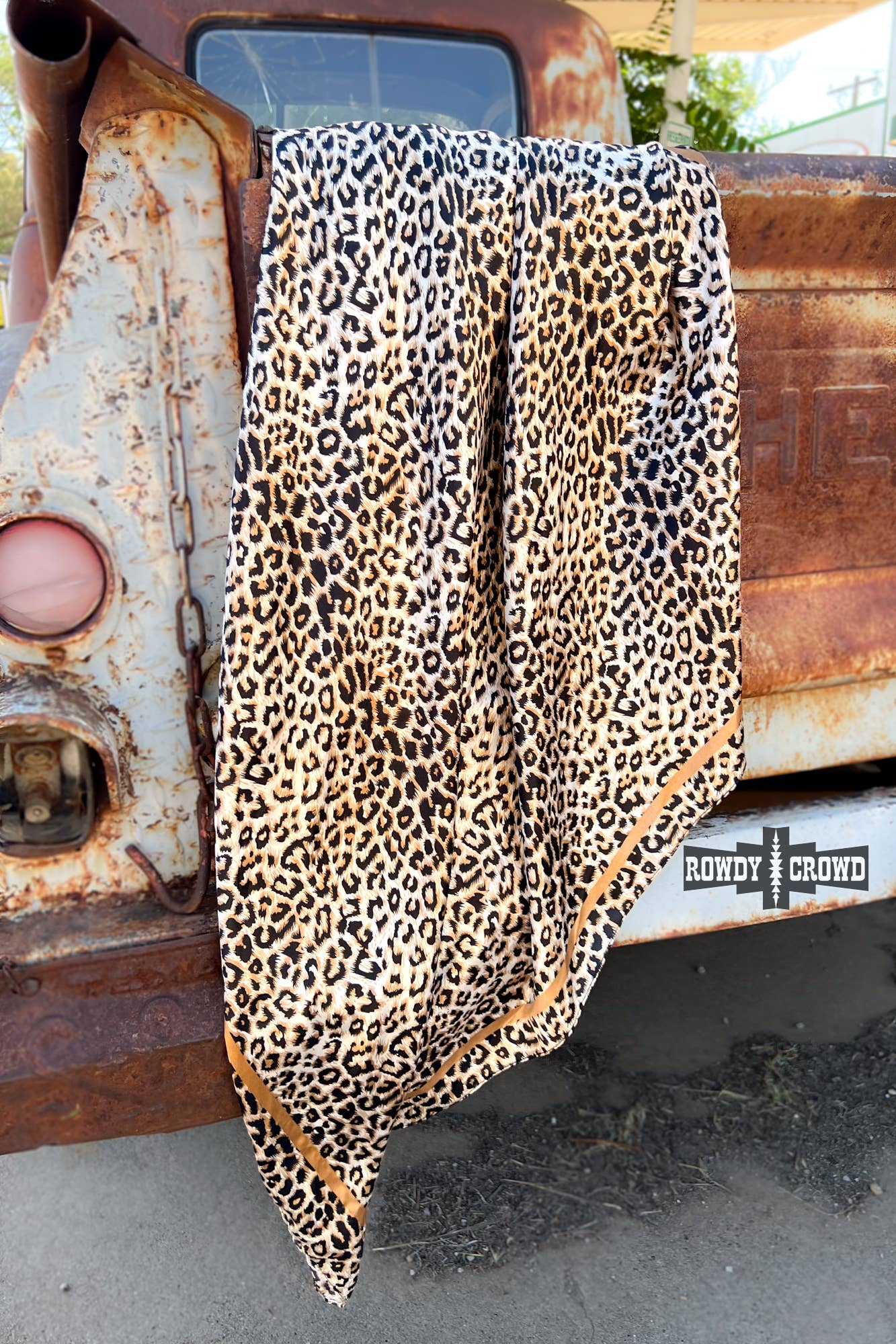 Leopard Print Wild Rag/ Scarf