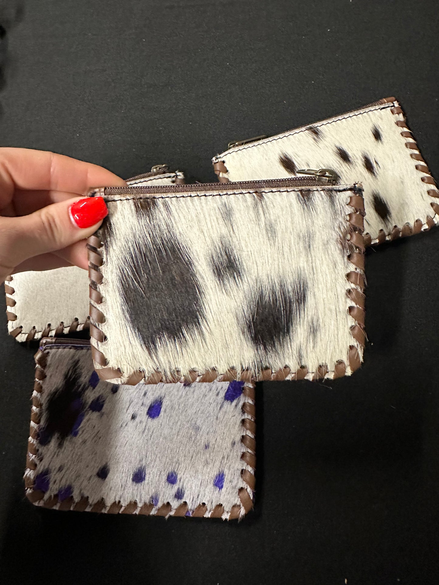 Handmade genuine leather cowhide wallet