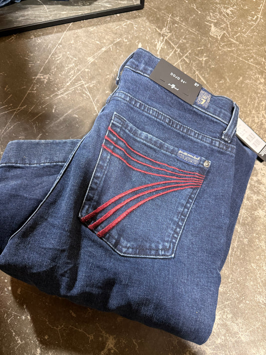 7 FOR ALL MANKIND DOJO JEANS  -  SHADOW LEAF - 3S2