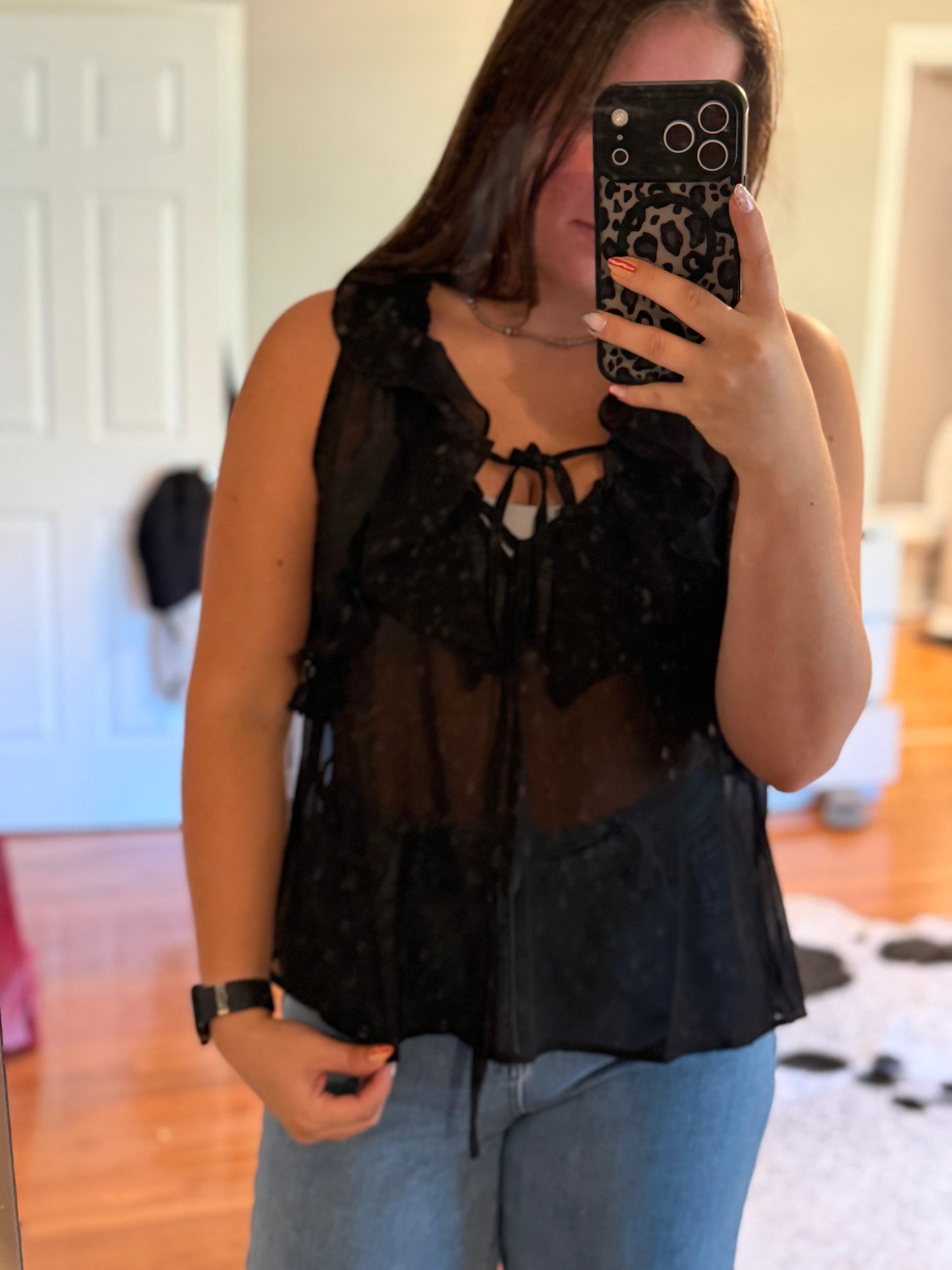 Sleeveless Chiffon Blouse