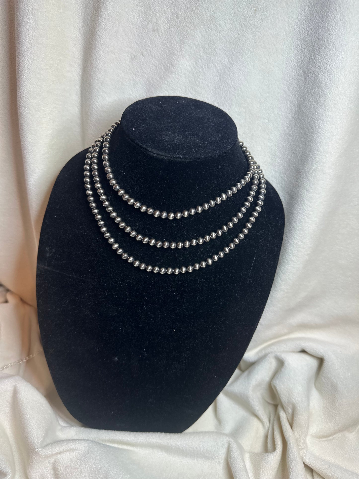 6mm Build Your Own Sterling Silver Pearls Necklace 14"-24"