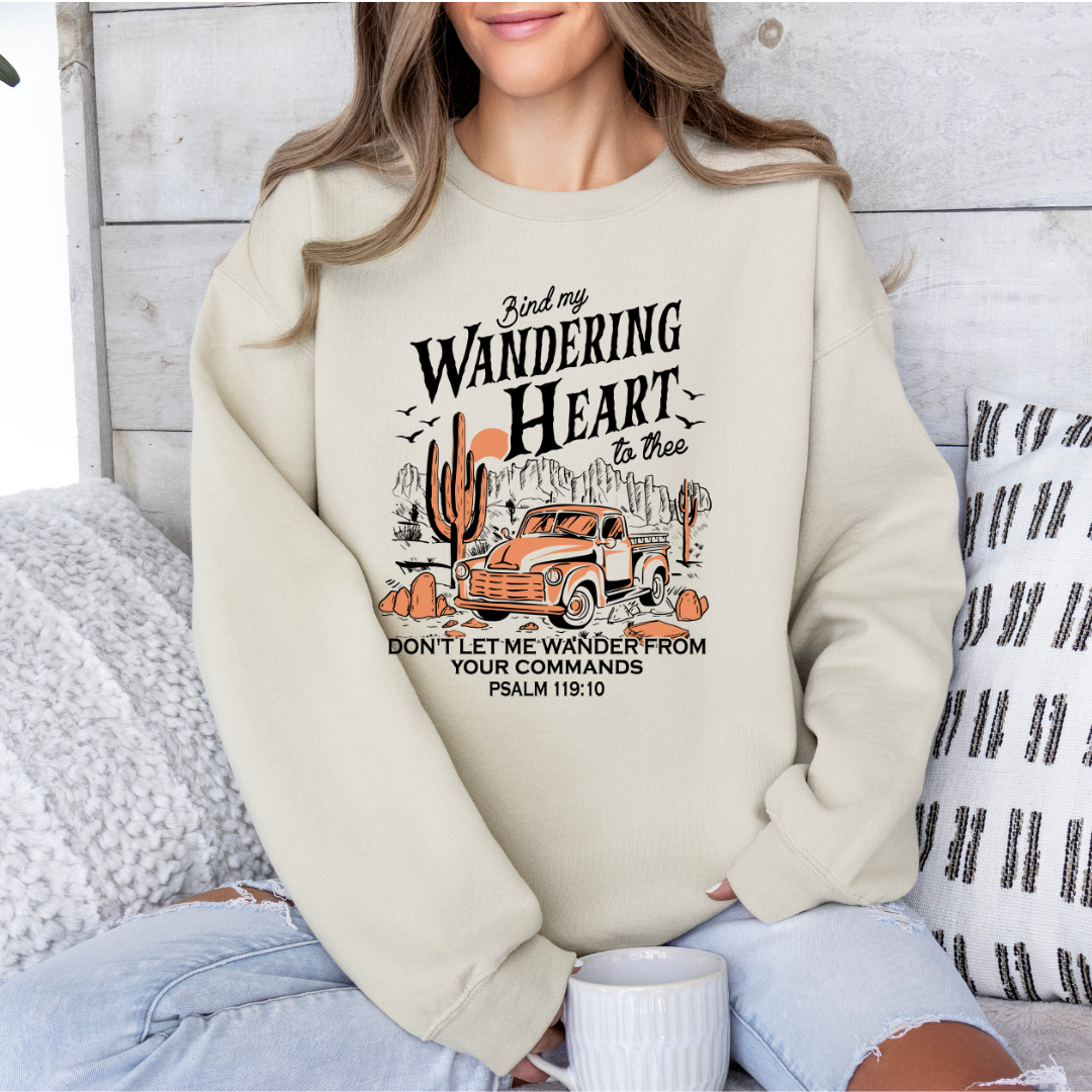 WANDERING HEART TSHIRT /CREWNECK