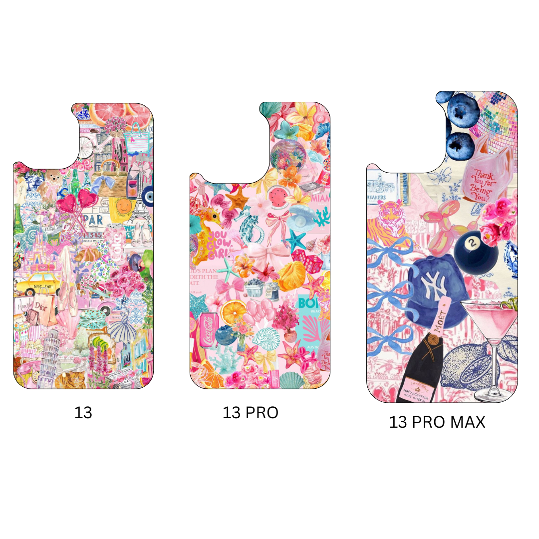 preppy coquette pressed phone case *6OPTIONS *15SIZES