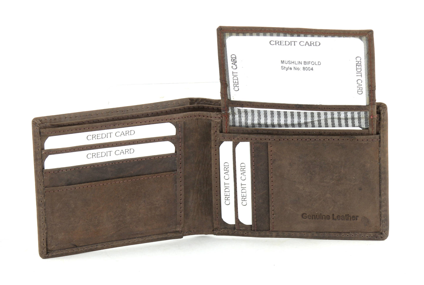 Antique Leather Bi Fold Wallet Style : 8004