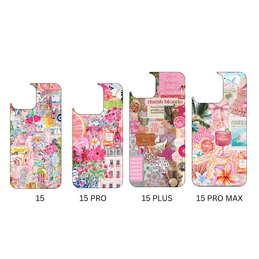 preppy coquette pressed phone case *6OPTIONS *15SIZES