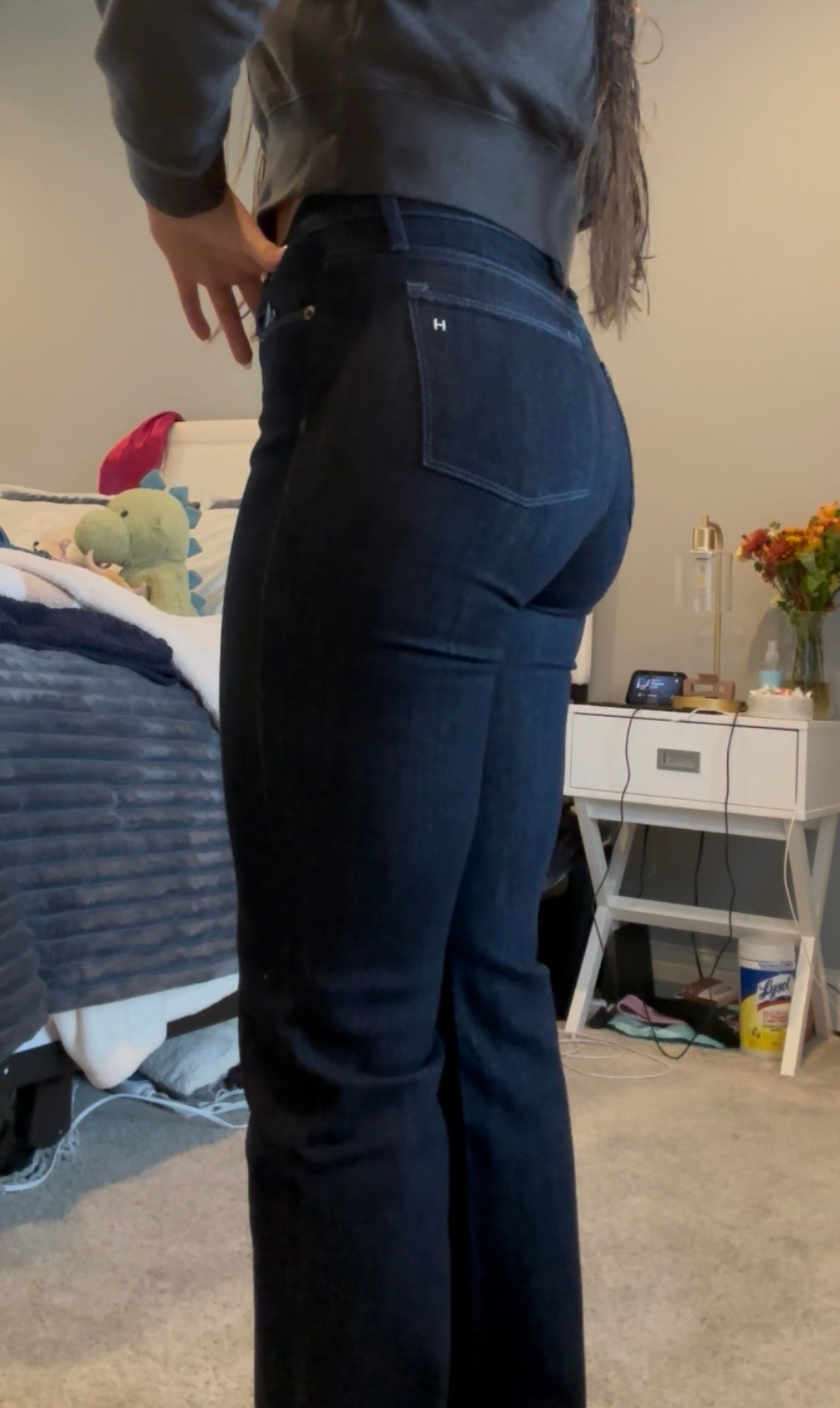 BELLA : Trouser Flare (Midnight) Dusk Blue Haala Denim