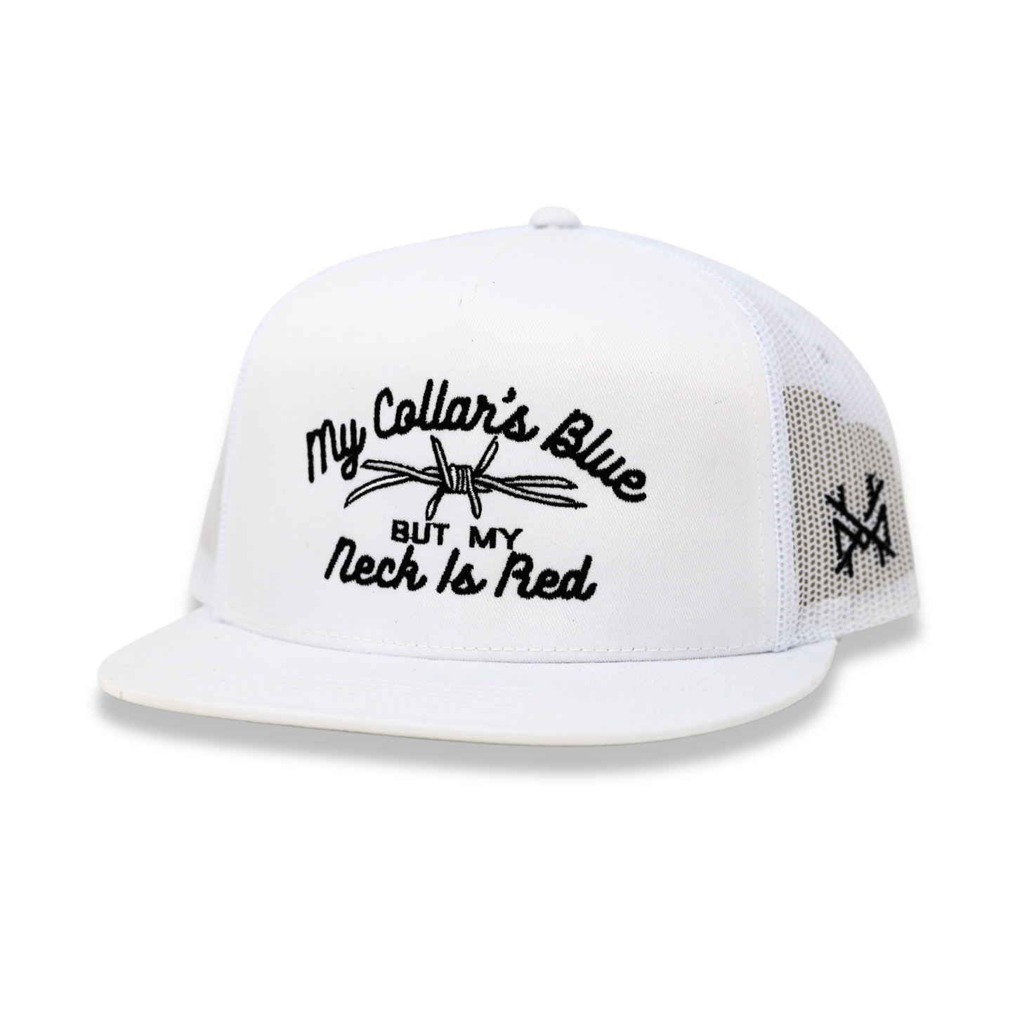 My Collar's Blue but my Neck is Red Trucker Hat