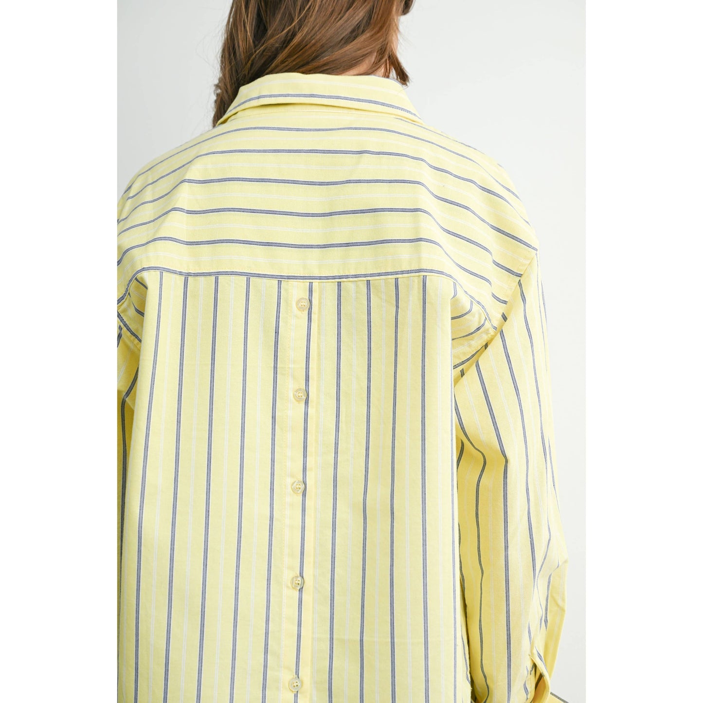 Striped Long-Sleeve Button-Up Shirt - BMT8055