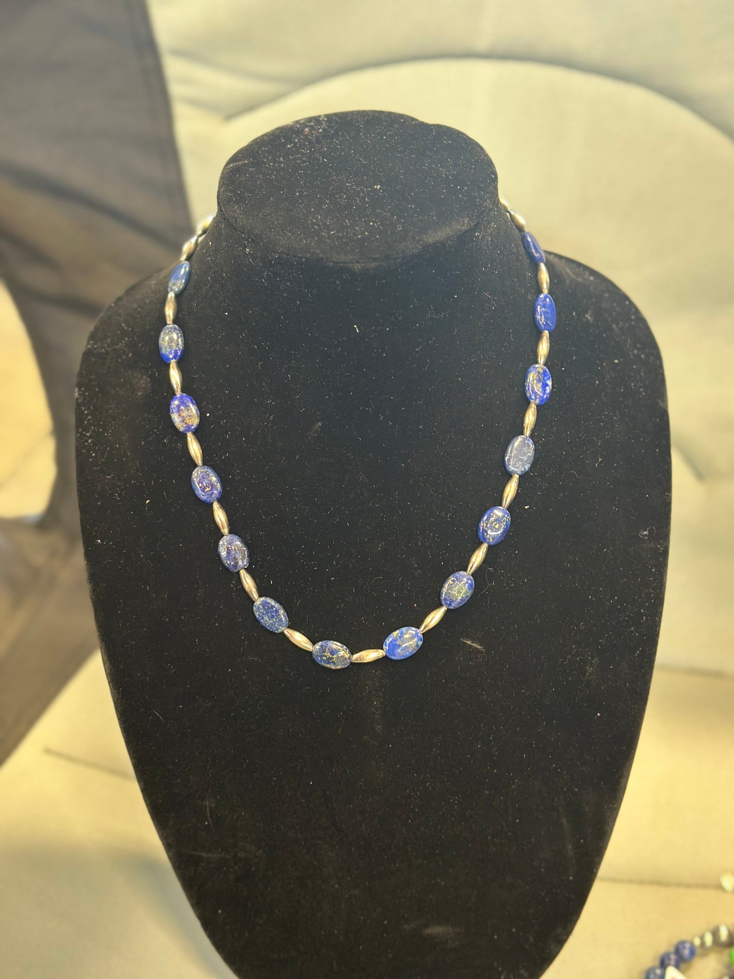 Torpedo x lapis necklace