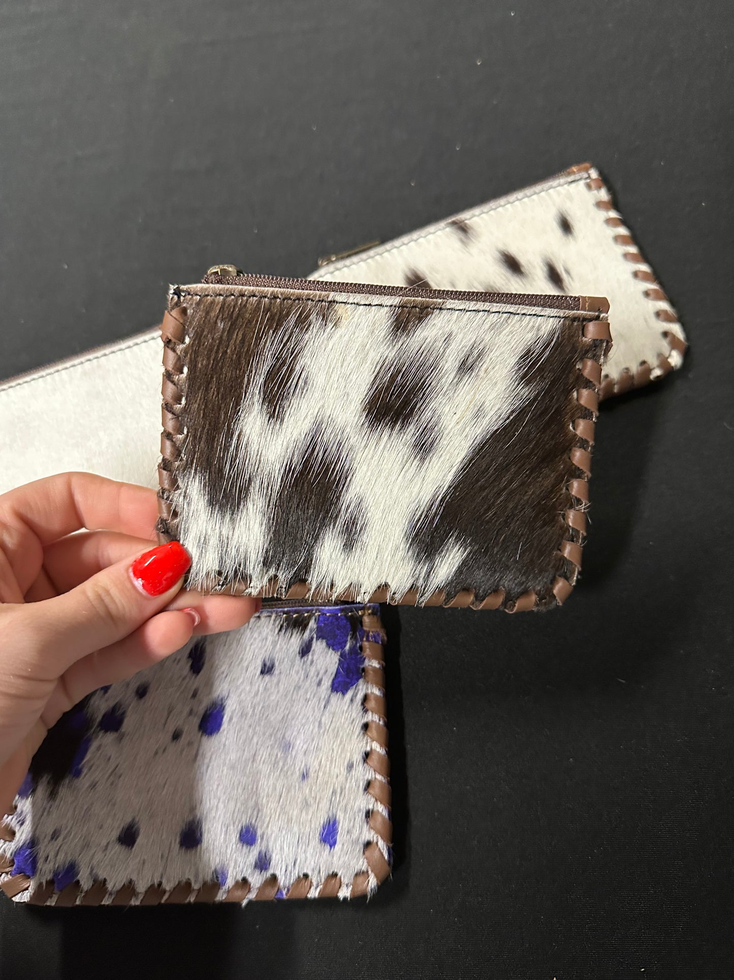 Handmade genuine leather cowhide wallet