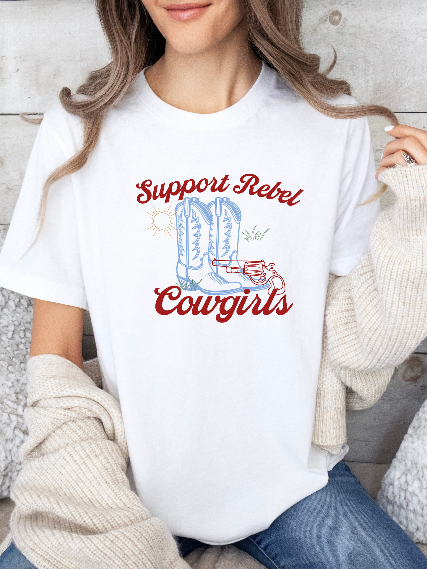 Support Rebel Cowgirls Tshirt