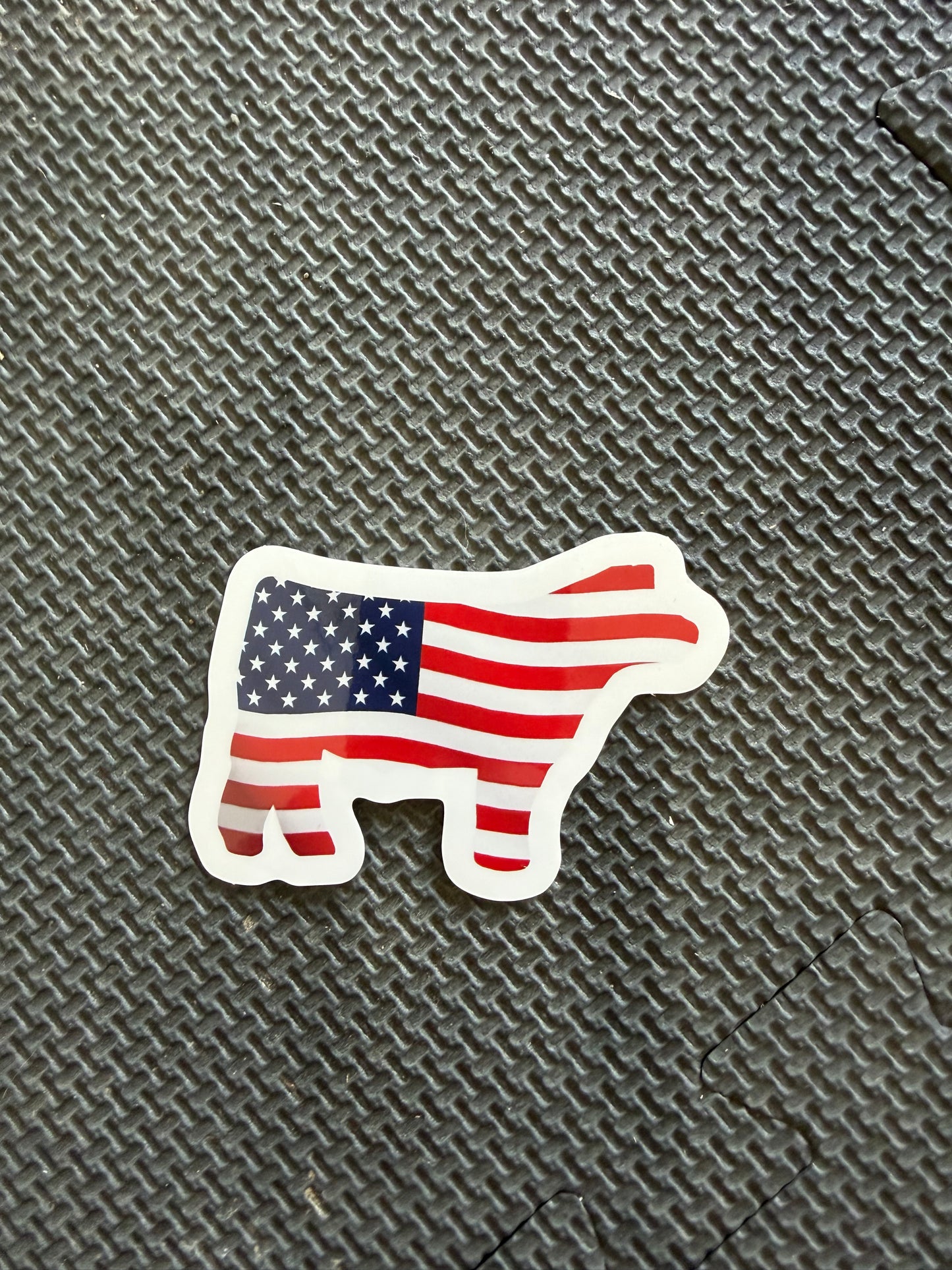 USA print livestock animals - die cut sticker