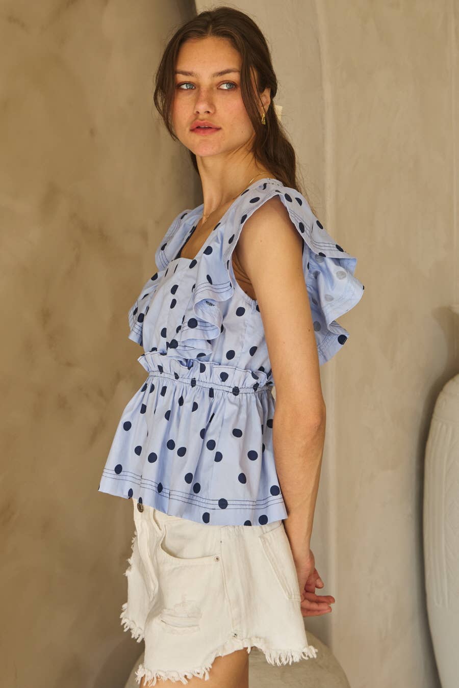 Polka Dot Printed Blouse