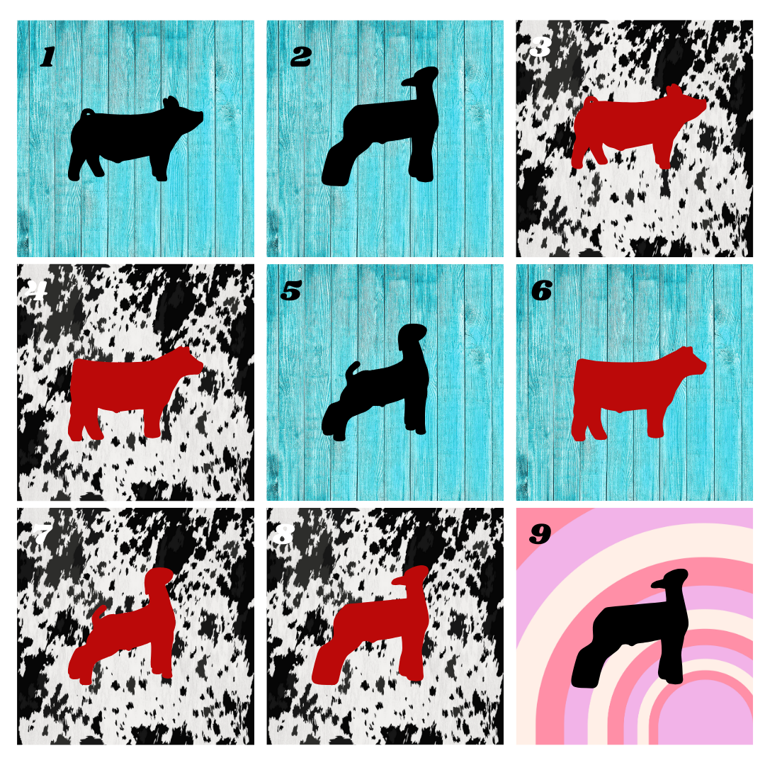 Car Coasters - Livestock Animal Car Coasters