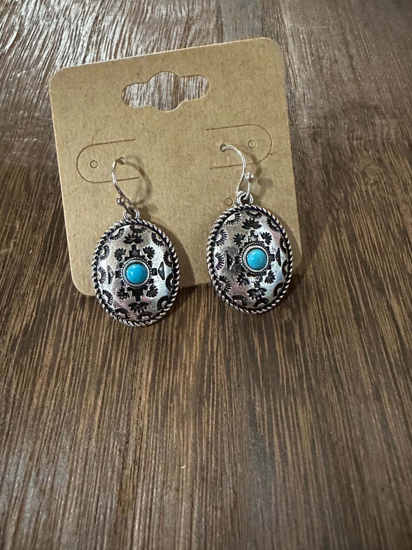 Western Aztec TXR dangle earrings