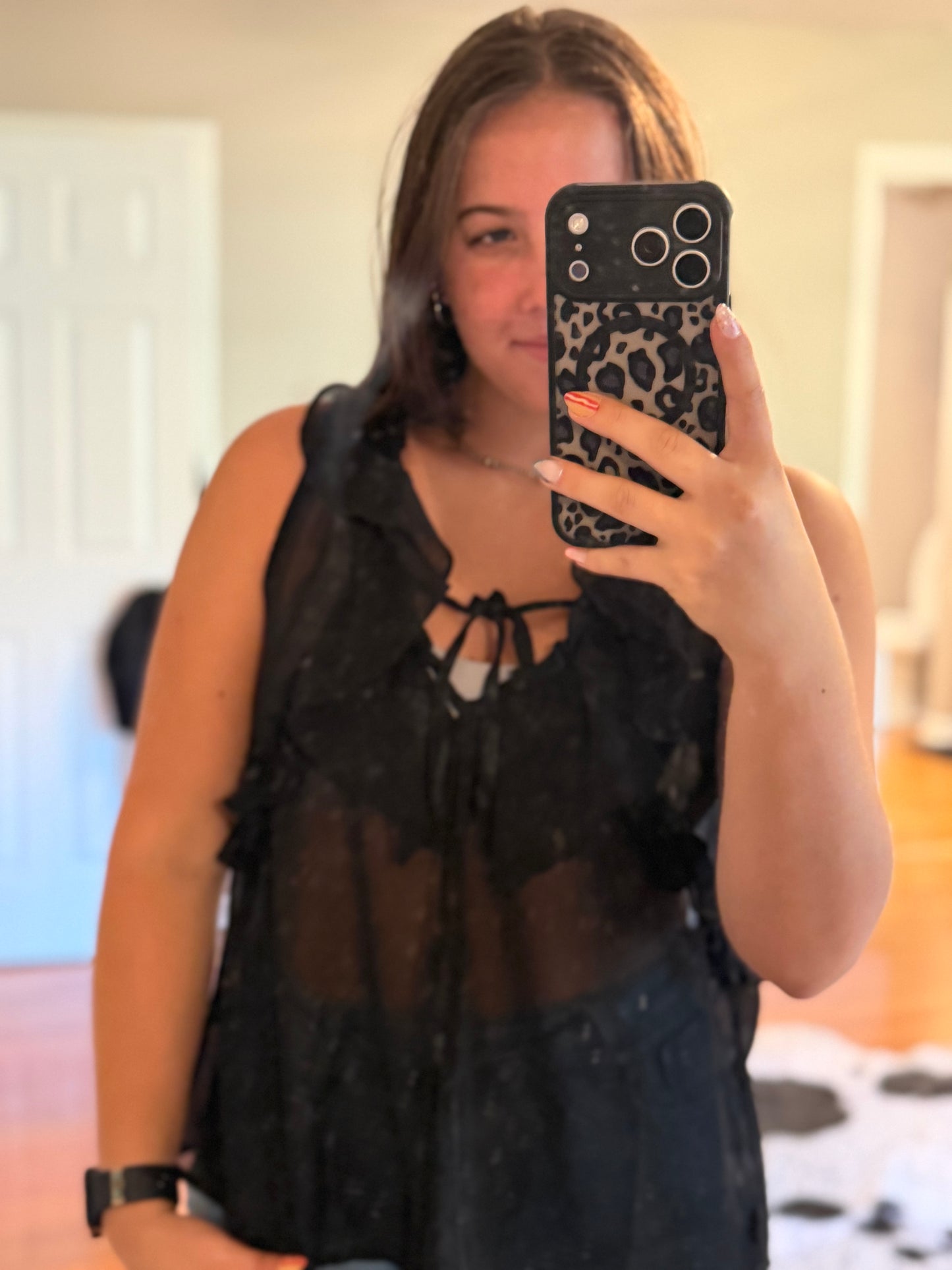 Sleeveless Chiffon Blouse