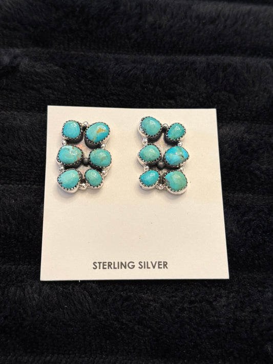 Hada Collection Kingman Turquoise Earrings