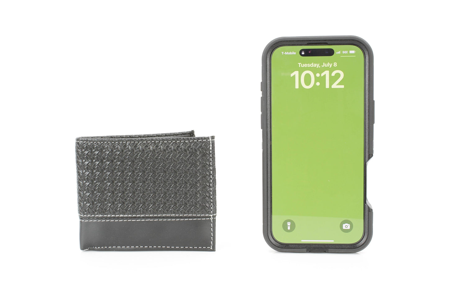 Vegan Braided Wallet with Plain Strip VL 901