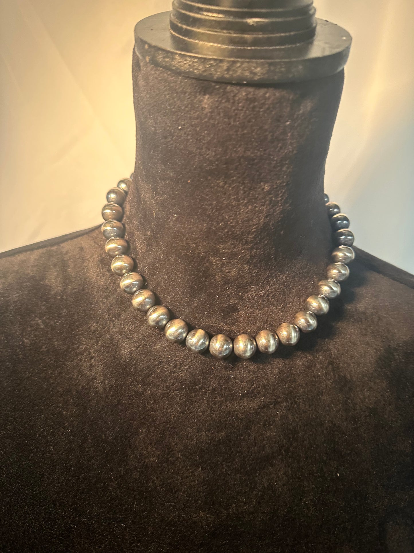 12mm Build Your Own Sterling Silver Pearls Necklace 14"-24"