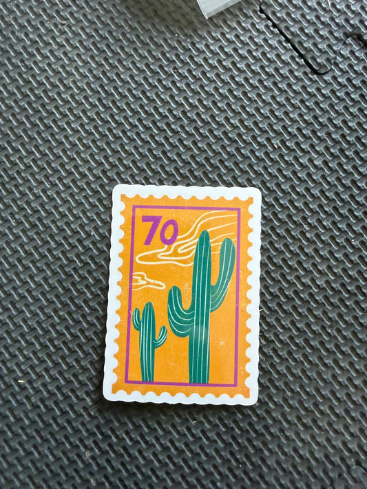 western stamp - die cut sticker