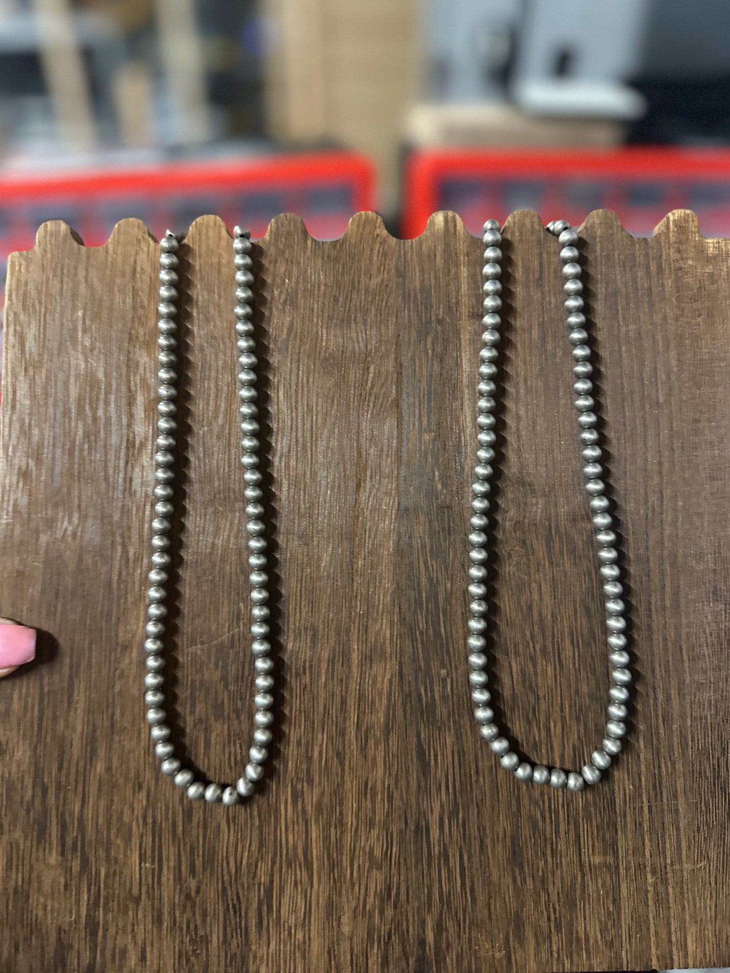 Western 6mm Navajo Style Pearl Necklace