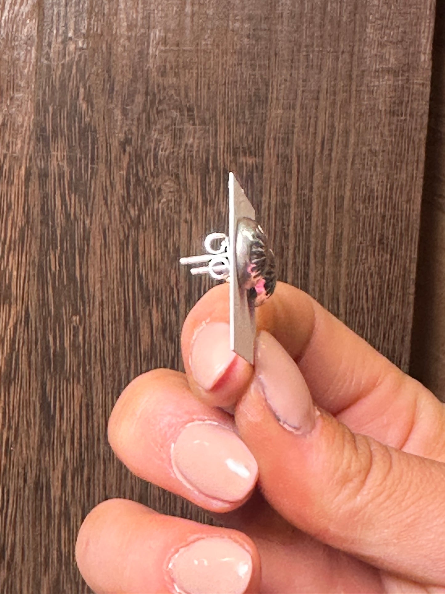 Navajo Sterling Silver Concho Stud Earrings