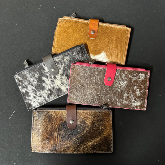 Trinity Ranch Hair-On Cowhide Bi-Fold Wallet/Card Organizer