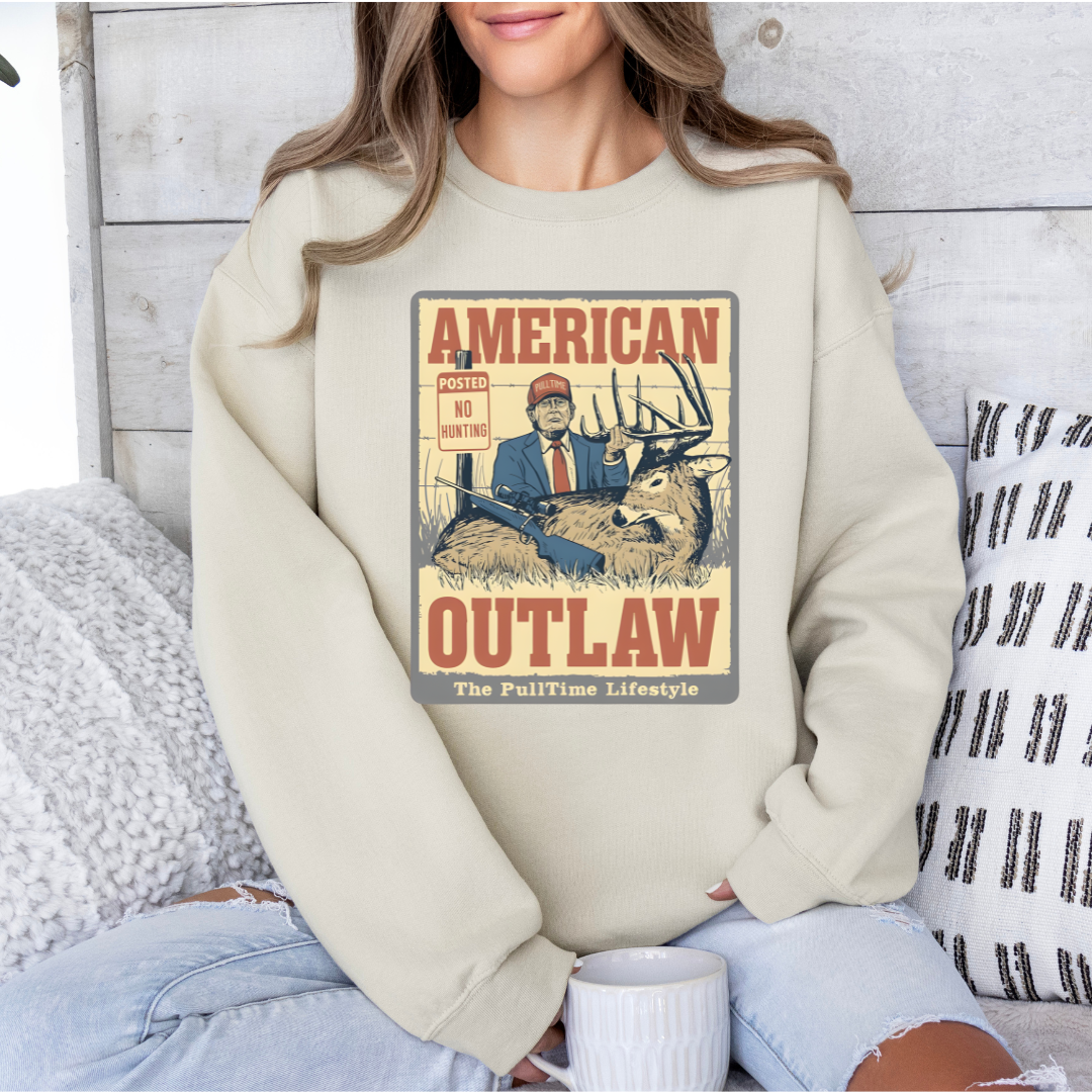 american outlaw - trump tshirt/crewneck