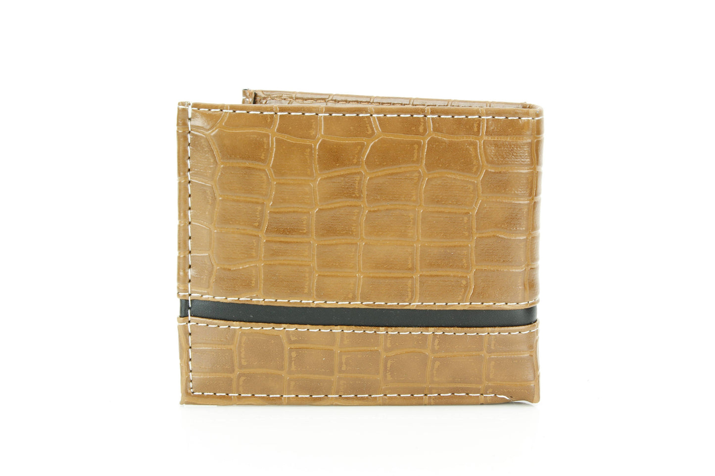 Crocodile Embossed Vegan Wallet with Solid Band VL 904