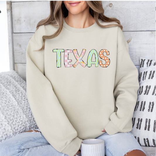 Texas pastel Crewneck