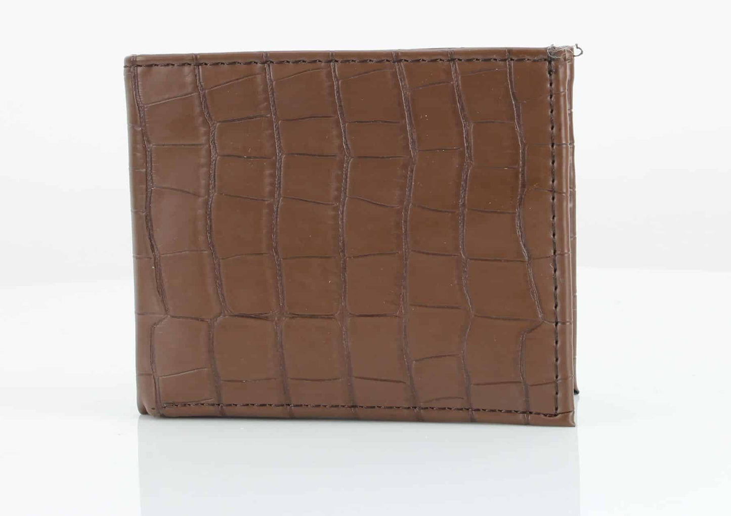 Lizard Print Embossed Vegan Leather Bi Fold Wallet