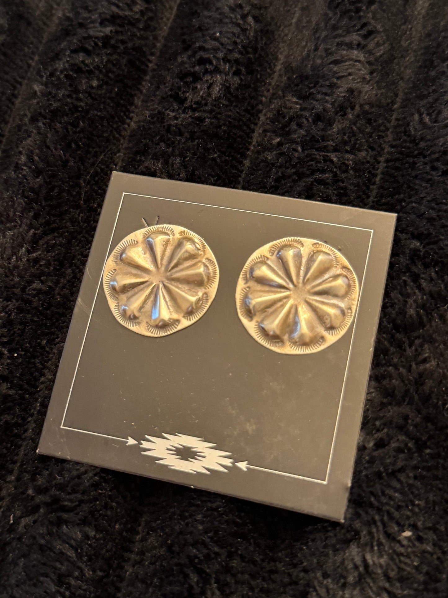 Navajo Handmade Silver Earrings - Joan Begay