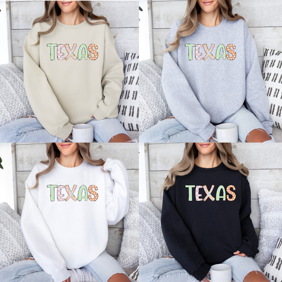 Texas pastel Crewneck