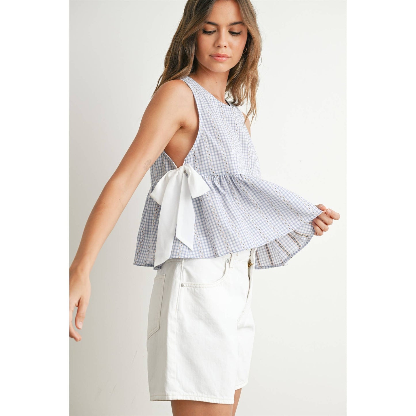 Sky Meadow Peplum Top - BMT7750