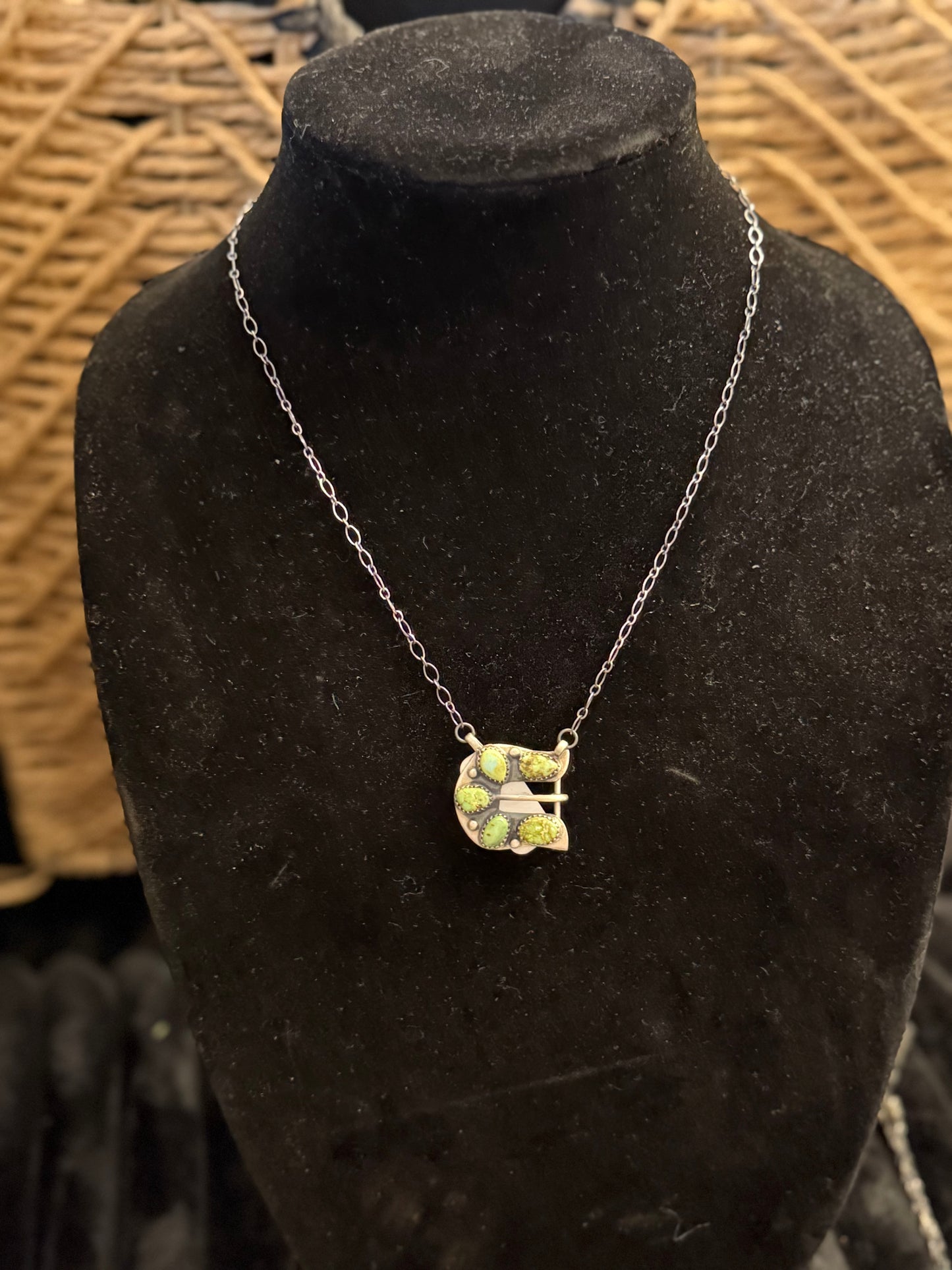 Hada Collection Sonoran Gold Belt Buckle Necklace