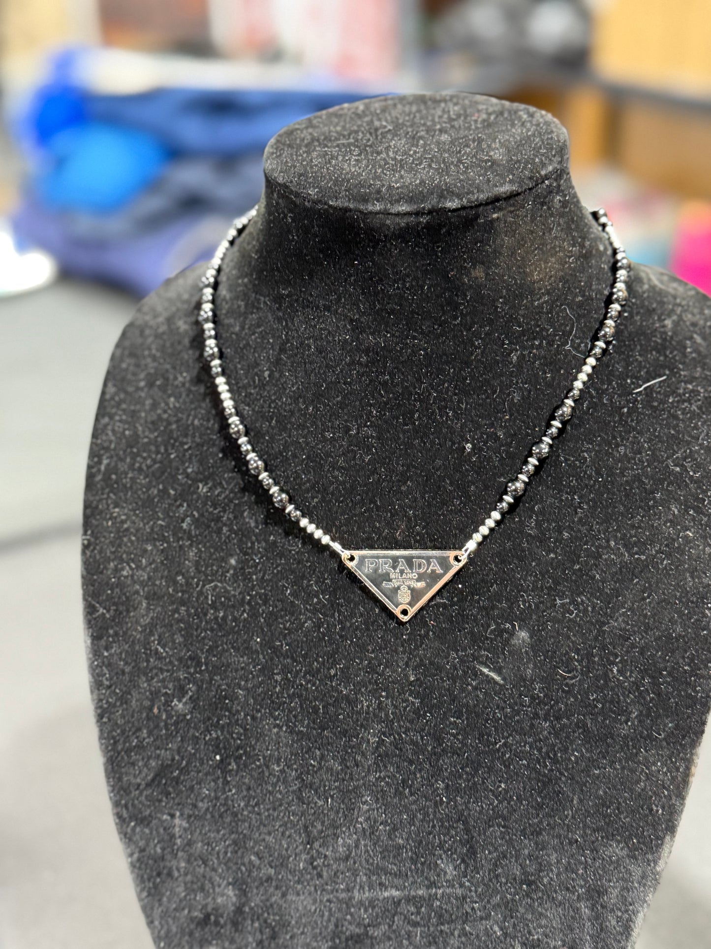 Black Onyx x PRADA necklace