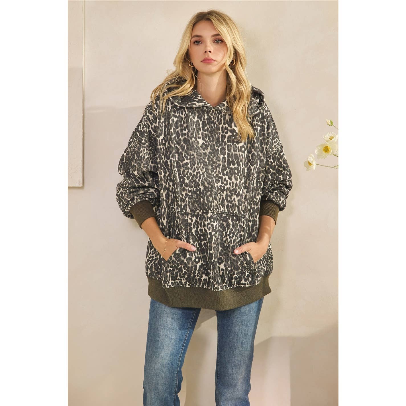 Printed Fleece Hoodie