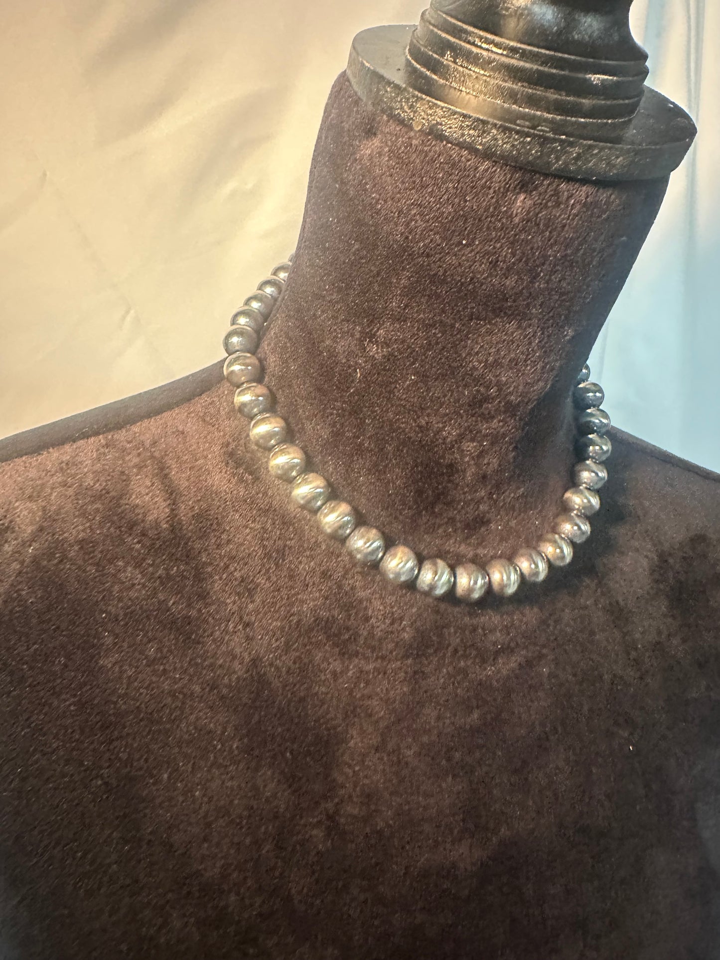 12mm Build Your Own Sterling Silver Pearls Necklace 14"-24"