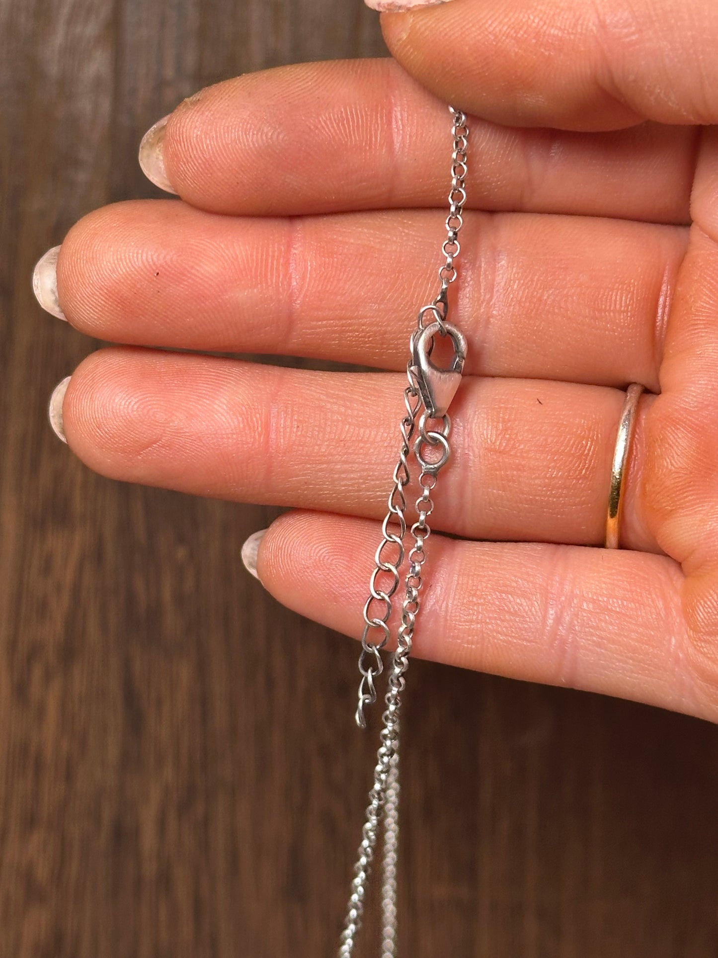 Handmade Sterling Silver & Sonoran Mountain Turquoise Bar Necklace