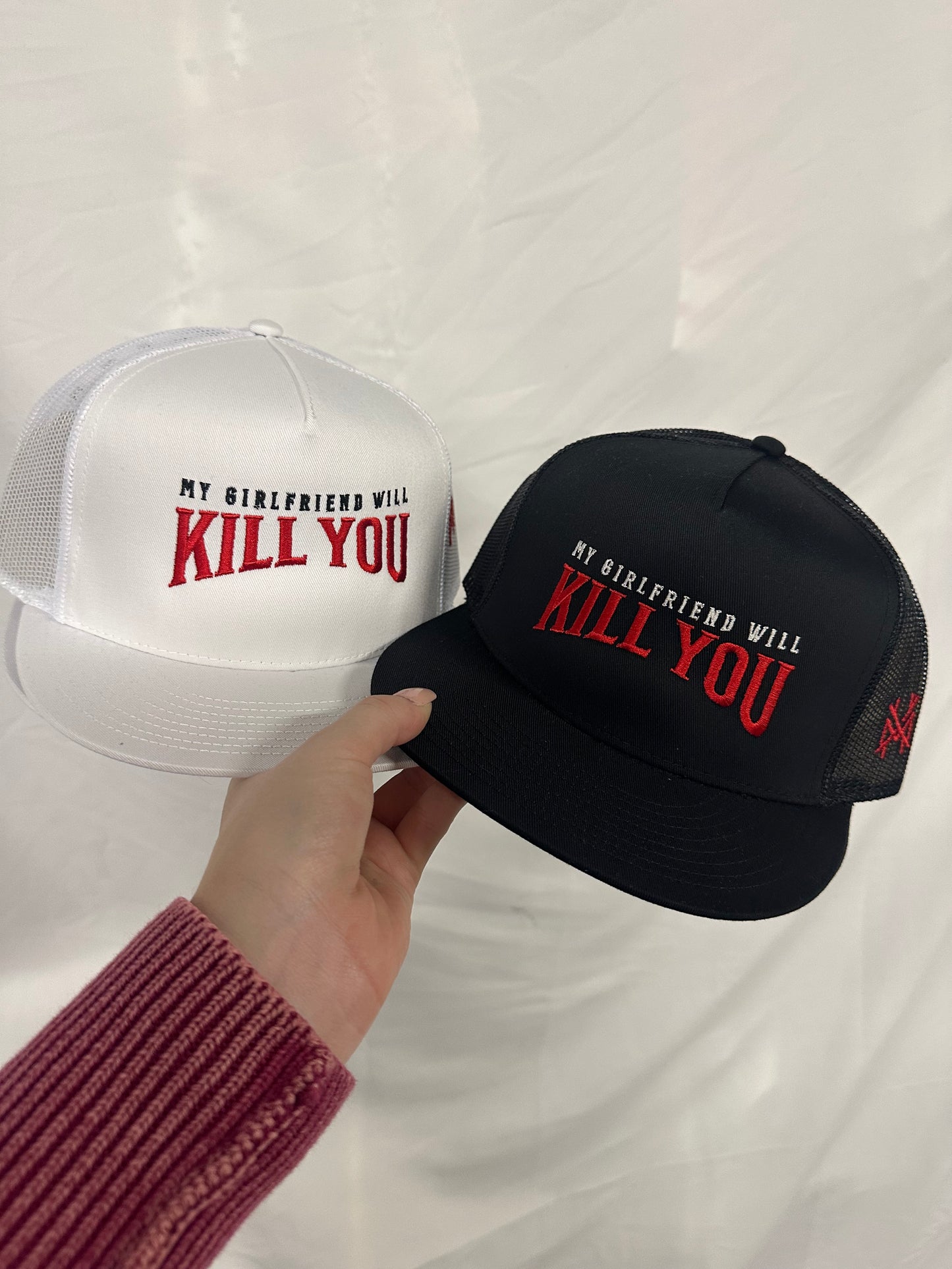My Girlfriend Will Kill You Trucker Hat