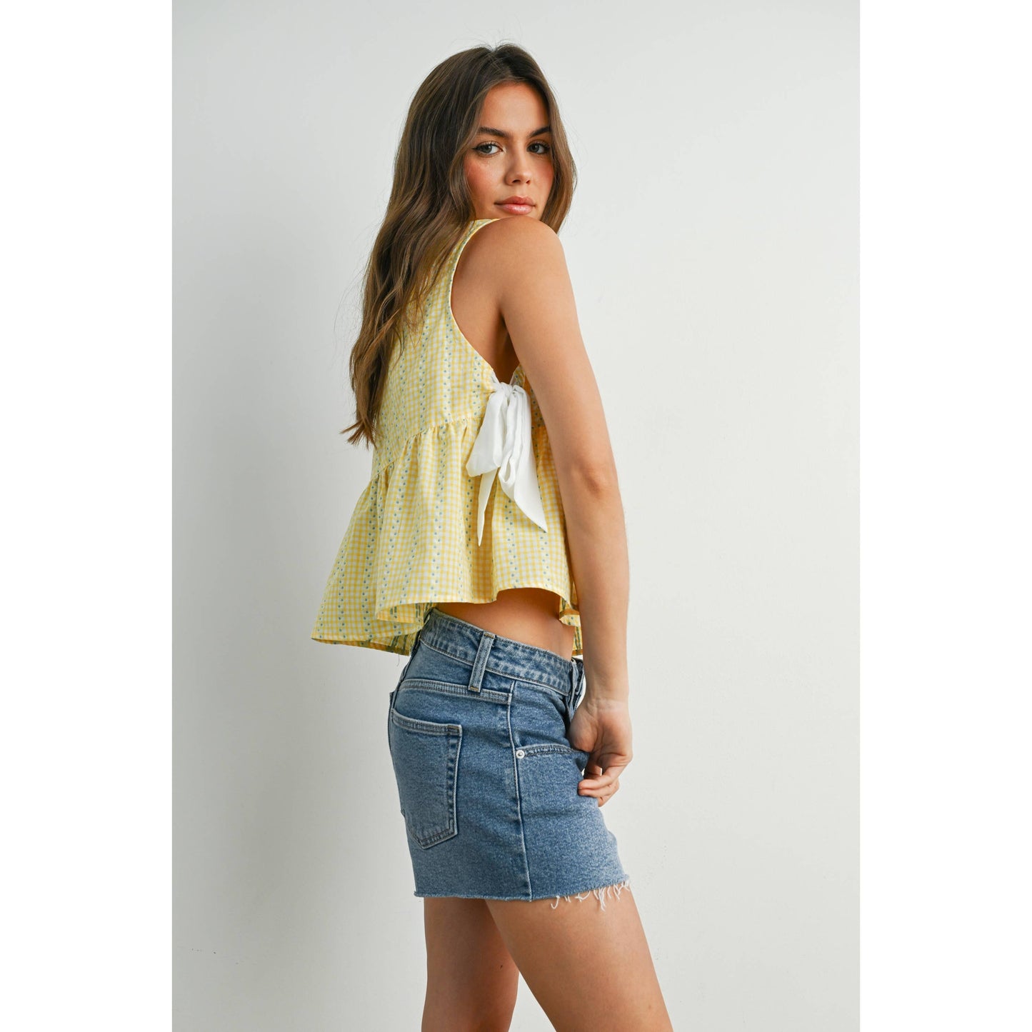 Sky Meadow Peplum Top - BMT7750