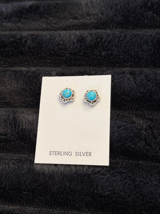 Hada Collection Kingman Turquoise Earrings