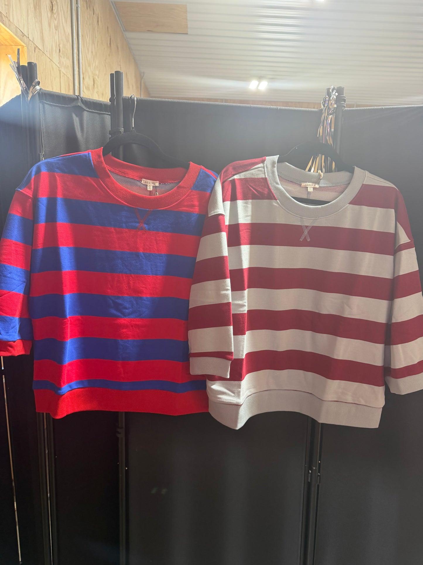 3/4 Sleeve striped top