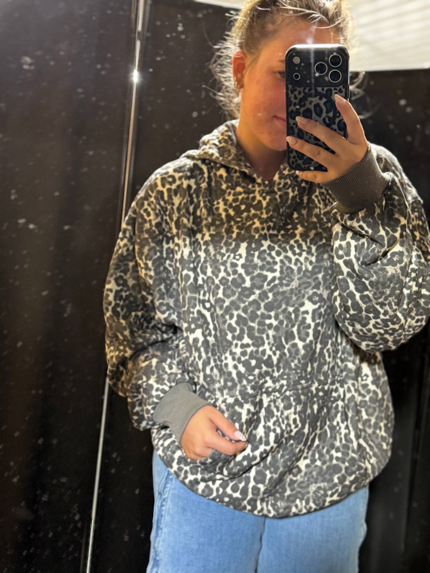 Printed Fleece Hoodie