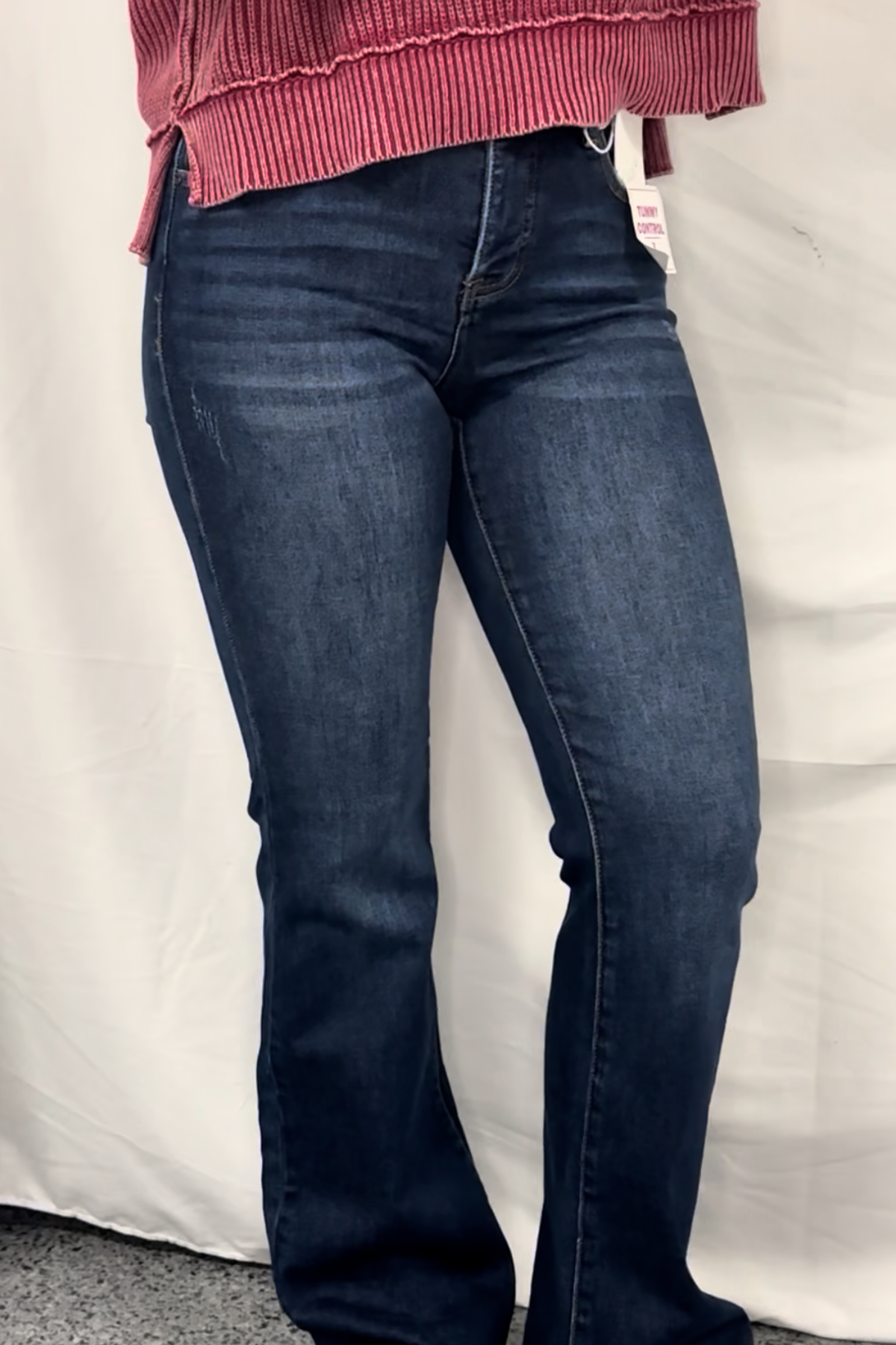 Tummy Control Mid Rise Flare Jeans