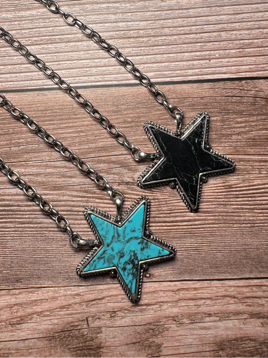 Punchy Star Necklace Western Pendant Necklace