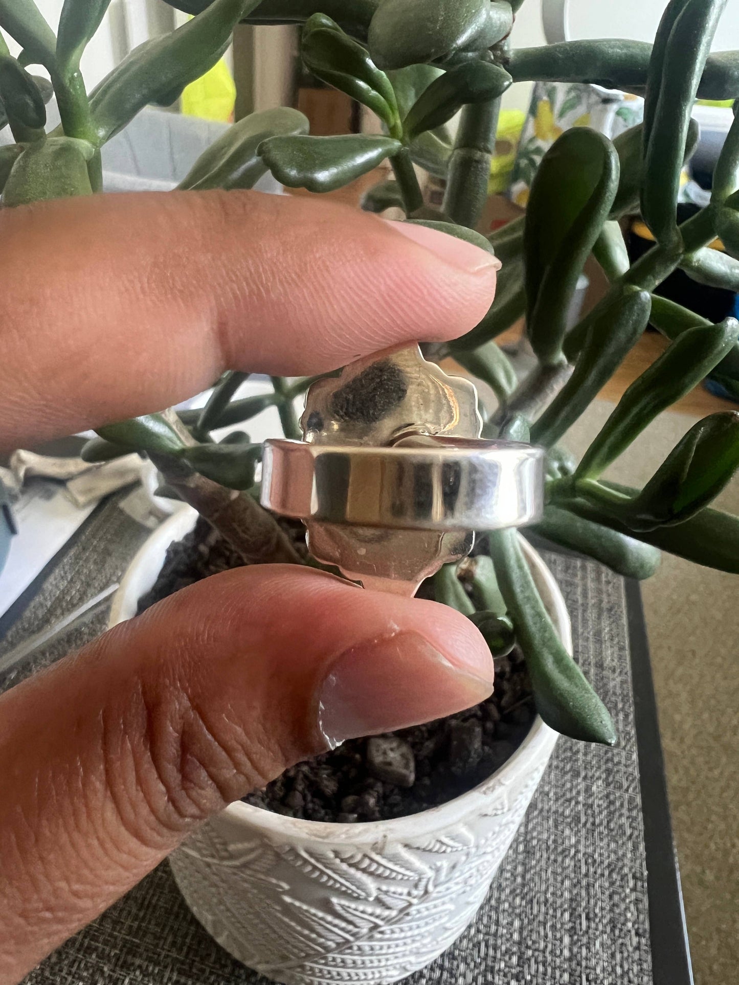 American Turquoise 925 sterling silver ring (R-135)