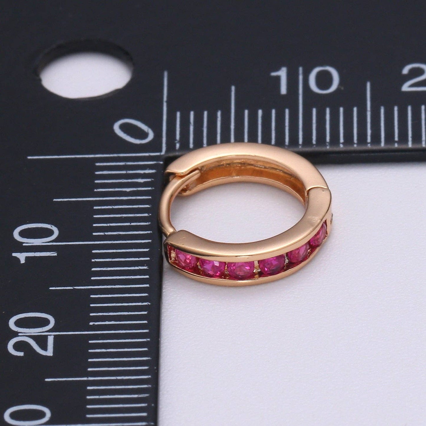 Gold Filled Dainty Minimalist Cz Huggie Earring P178 P179