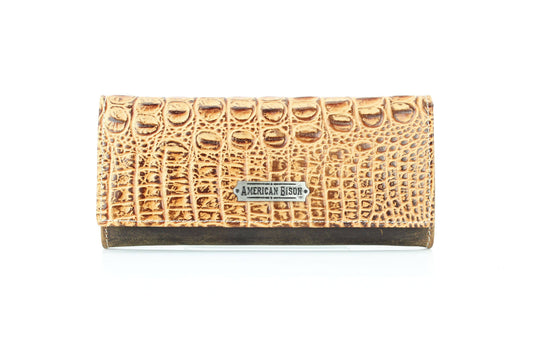 Women’s Wallet with Embossed Alligator Pattern AB LW 18 LG