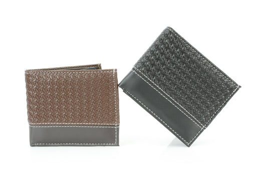 Vegan Braided Wallet with Plain Strip VL 901